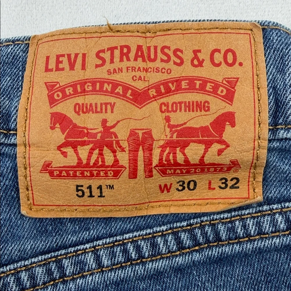 Levi's 511 Straight Leg 30x32 Denim Blue Men's Jeans